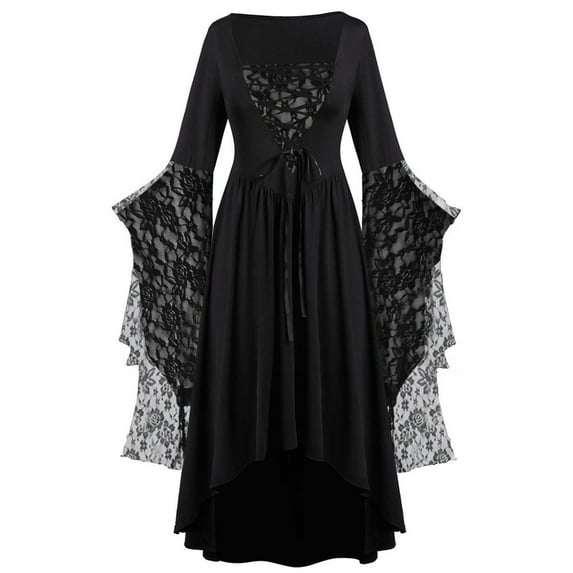Corset Dress for Women formal,Medieval Gothic Dresses for Women Vintage Renaissance Faire Dresses Retro Viking Irish Dress Victorian Witch Clothes Corset Dress Renaissance