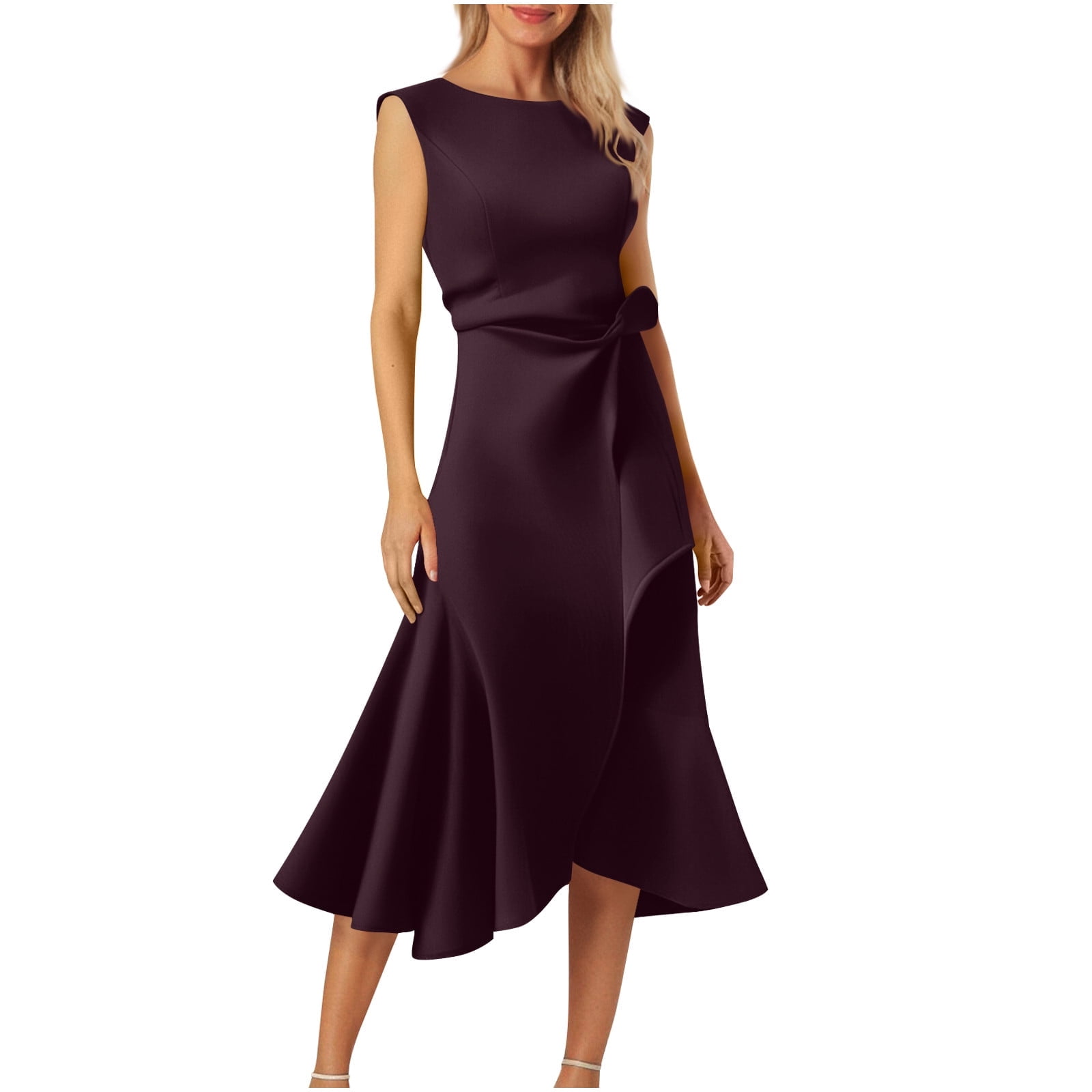 black with dress Queendancer Women Sparkly Long Prom Slit Satin Beaded Hawaiian Attire For Ladies autoAvaPresley Color:Dark Bistro