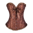 thumbnail image 1 of Corset Renaissance Fair Corset Authentic Victorian Design Bustier with Steel Bones Bustier Top Brown XXL, 1 of 4
