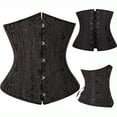thumbnail image 1 of Corset Top for Women Waist Training Sexy Lingerie Cosplay Shaperwear Waist Cincher Black, 1 of 6