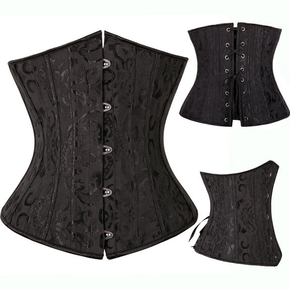 Corset Top for Women Waist Training Sexy Lingerie Cosplay Shaperwear Waist Cincher Black