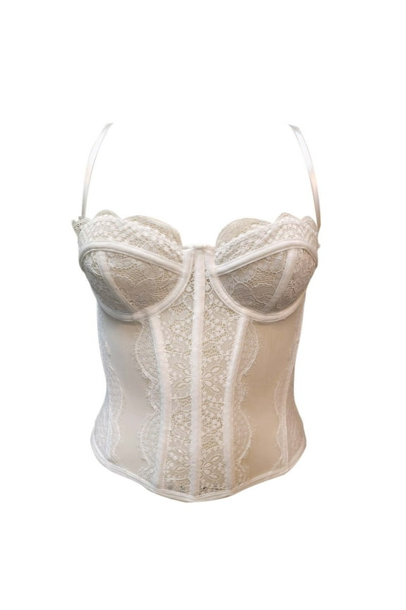 Corset Tops Crop Tops for Women Trendy Women's Solid Color Lace Corset Tops Sexy Going Out Party Tops