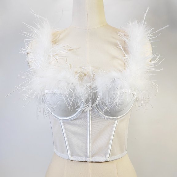 Corset Tops for Women, Corset Shapewear, Lace Waist Push Up Bodysuit, Renaissance Bustier Lingerie Bodyshaper Top, Vintage Medival Basque Body Shaper White M