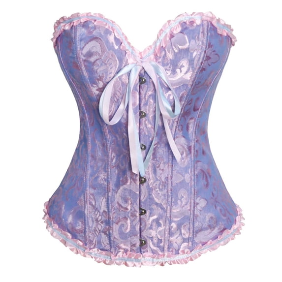 Corset Tops for Women Sexy Off Shoulder Slim Fit Sleeveless V-Neck Floral Wedding Bodyshaper Solid Color Bustier Basque Lace Up Lingerie Top Christmas Gifts