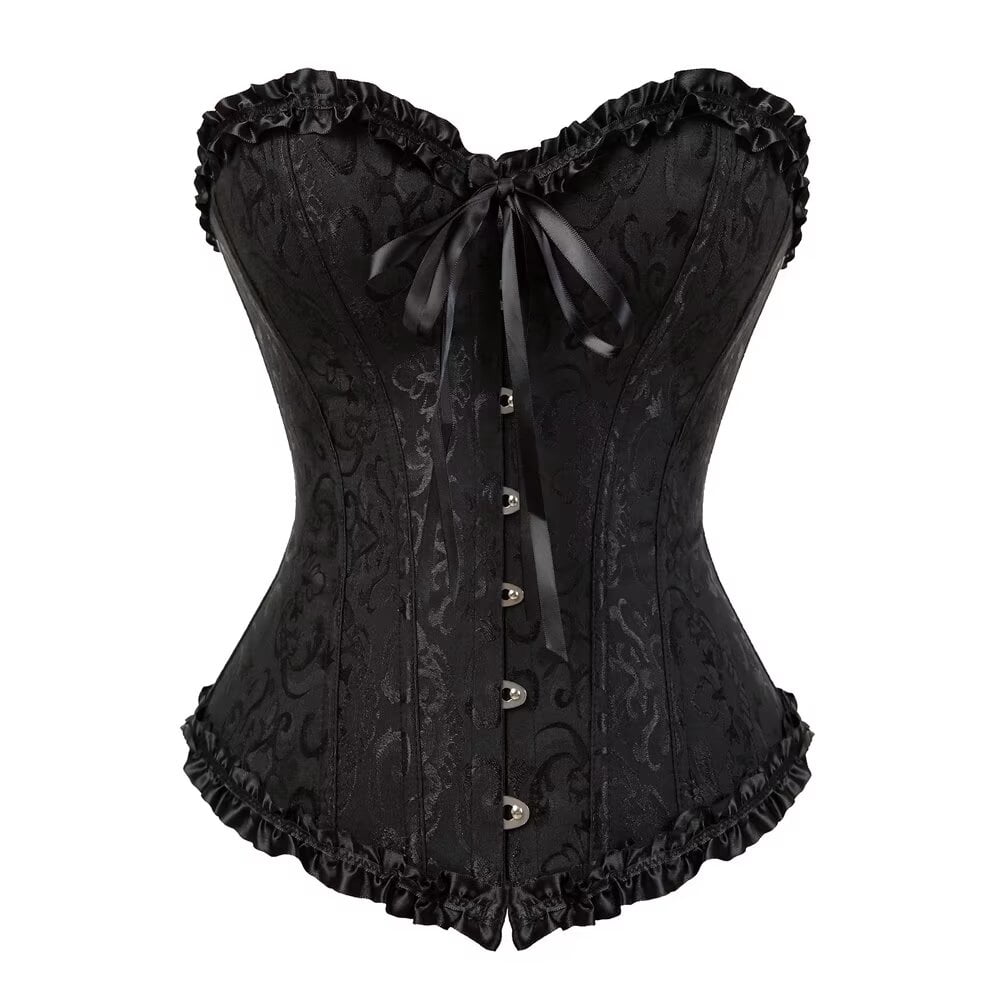 Corset Tops for Women Bustiers Shapewear Lace up Princess Plus Size ...