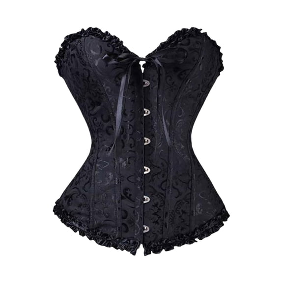 Corset Tops for Women Corset Top Bustier Renaissance Lace up Lingerie Vintage Bridal Lingerie Bodyshaper for Steampunk Halloween Costume forceful