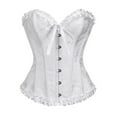 thumbnail image 1 of Corset Tops for Women,Lace Bustier Corset Lingerie Top,Renaissance Overbust Corset Push Up Bodysuit, 1 of 3