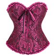 thumbnail image 1 of Corset Tops for Women Plus Size Floral Renaissance Corset Overbust Corset Lace up Corset Black Rose Size 5XL, 1 of 4