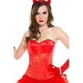 thumbnail image 1 of Corset with Lace Up Back & Side Zipper, Red - Small & Medium, 1 of 1