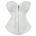 thumbnail image 1 of Corsets for Women Overbust Corset Bustiers Top Women Lace Up Lingerie Plus Size White 6XL, 1 of 5