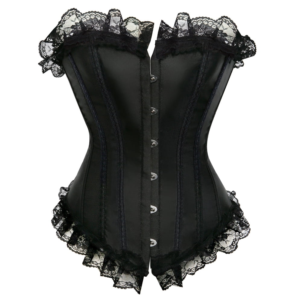 Corsets for women lace overbust corset basques lingerie top