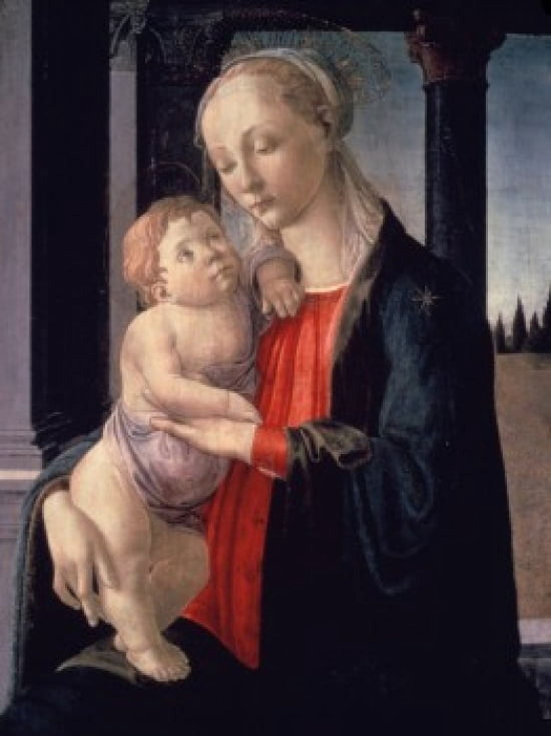 Corsini Virgin ca 1467 Sandro Botticelli (1444-1510 Italian) National Gallery of Art Washington DC Canvas Art - Sandro Botticelli (18 x 24)