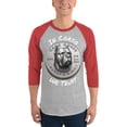 thumbnail image 1 of Corso Coin 3/4 sleeve raglan shirt (Heather Grey/Heather Red, L), 1 of 1
