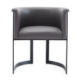 thumbnail image 1 of Manhattan Comfort Corso 18.51" Faux Leather Dining Chair in Gray, 1 of 5