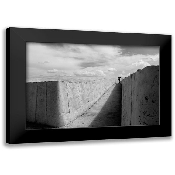 Corso, Stefano 14x11 Black Modern Framed Museum Art Print Titled - Shadow Line