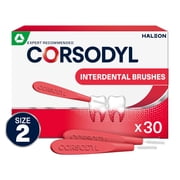 Corsodyl Interdental Brushes Red, Dental Brushes, Size 2 0.5 mm, 30 pcs