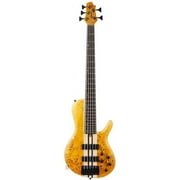 Cort A5PLUSSCAOP Artisan Series A5 Plus SC Bass Guitar - Amber Open Pore