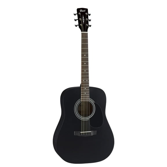 Cort AD810BKS Standard Series Dreadnought Acoustic Guitar - Black Satin