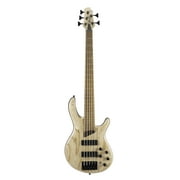 Cort Guitars B5ELEMENTOPN-U Open Pore Artisan Series B5 Element 5 String Bass Guitar, Natural