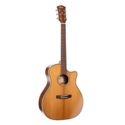 Cort Essence Series ES-GA4 Grand Auditorium Cutaway Acoustic Electric Guitar, Natural Semi Gloss GA4NSG