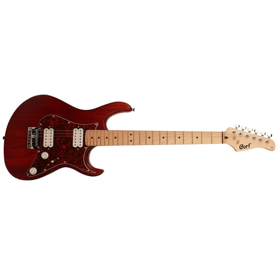 Cort G Series G100HH Electric Guitar, Open Pore Black Cherry