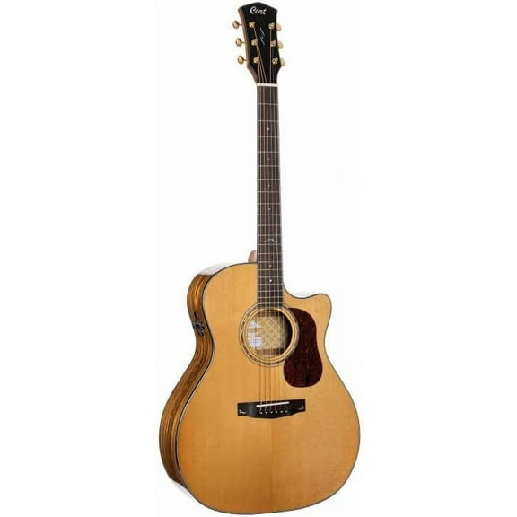 Cort GOLD-A6 Bocote Electro Acoustic Guitar Glossy Natural + Soft Case