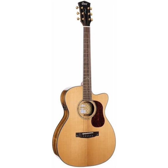 Cort GOLDOC6-BO Gold Series OC6 Bocote Acoustic Electric Guitar - Natural Glossy