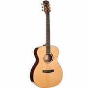 Cort Guitars ABSTRACTDELTA-U Masterpiece Series Abstract Delta AE Guitar with Case, Natural Glossy