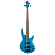 Cort Guitars C4DELUXECBL-U Series C4 Deluxe 4-String Bass, Candy Blue