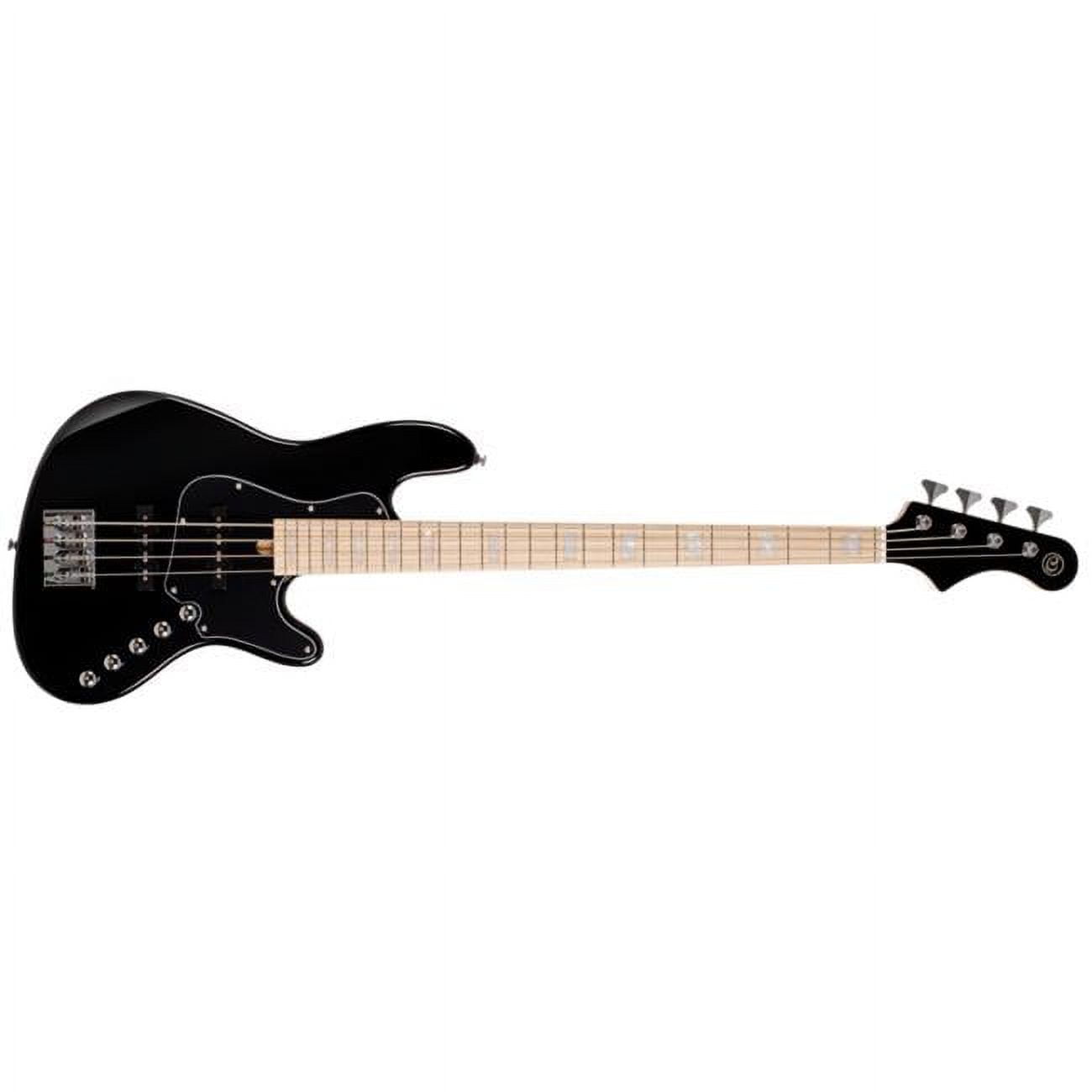 Cort Guitars NJS4BK-U Elrick NJS Series 4 String Electric Guitar, Black