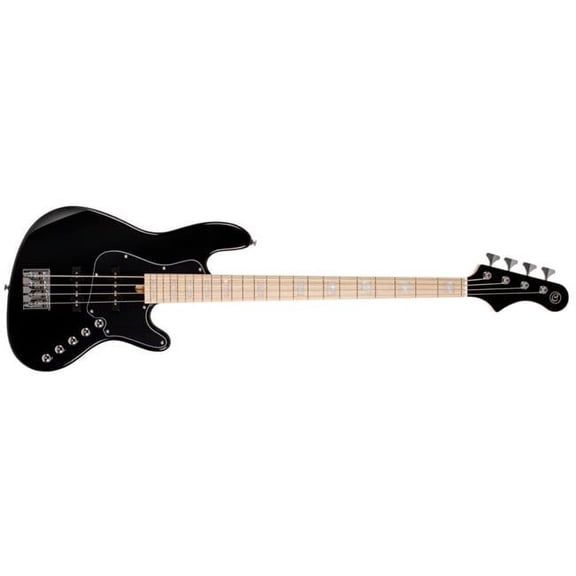 Cort Guitars NJS4BK-U Elrick NJS Series 4 String Electric Guitar, Black