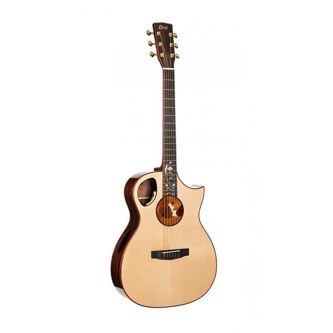 Cort Guitars ROSELYN-U Masterpiece Series Roselyn AE Guitar with Case, Natural Glossy