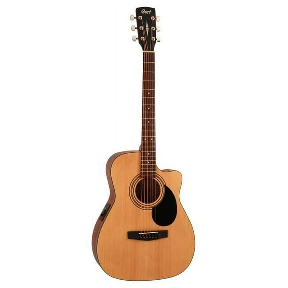 Cort Guitars AF515CEOP-U Standard Series Acoustic Electric Cutaway Guitar, Open Pore