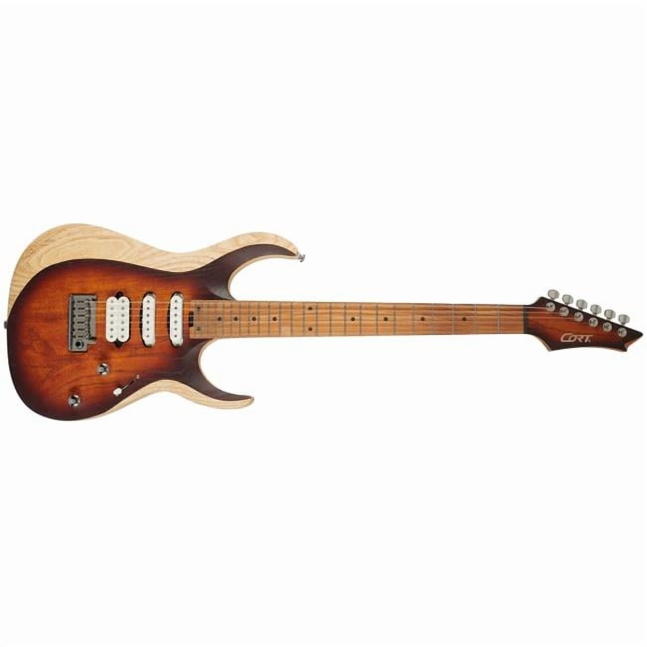 Cort Guitars X700OPBB-U Triality High Performance 6-String Electric Guitar, Black Burst