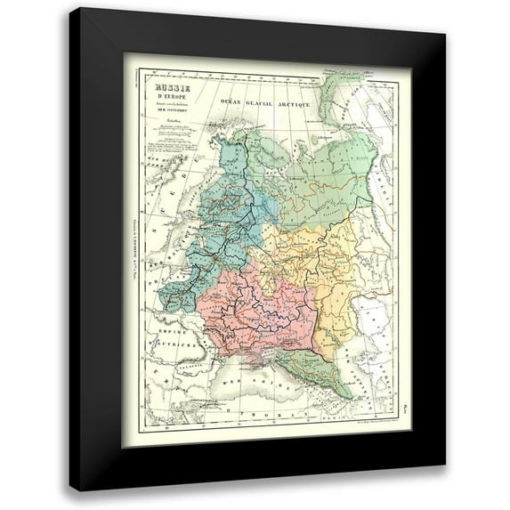 Cortambert 15x18 Black Modern Framed Museum Art Print Titled - Europe Russia - Cortambert 1880
