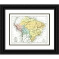 thumbnail image 1 of Cortambert 32x26 Black Ornate Wood Framed with Double Matting Museum Art Print Titled - South America Brazil Peru Bolivia - Cortambert, 1 of 4