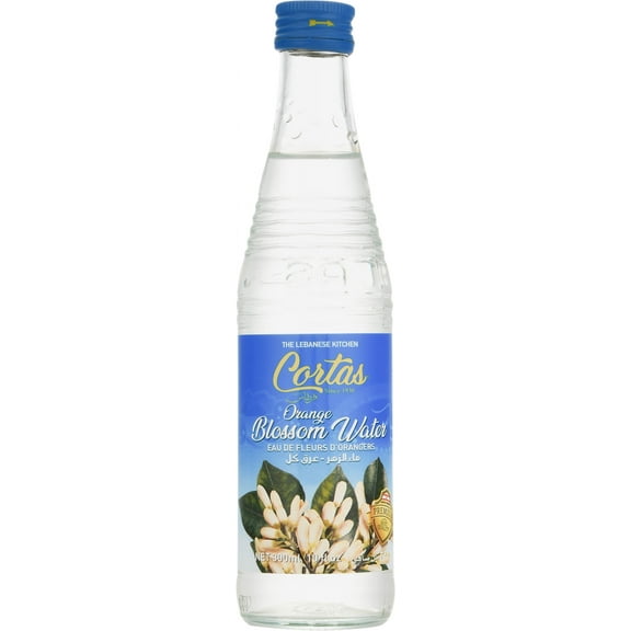 Cortas Orange Blossom Water 10 Fl Oz - Aromatic Citrus Flavor Enhancer for Culinary Use