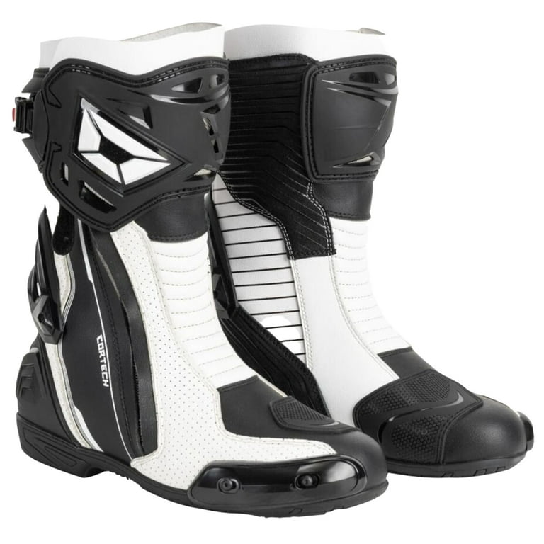 Cortech Adrenaline GP Mens Motorcycle Boots White 12 USA