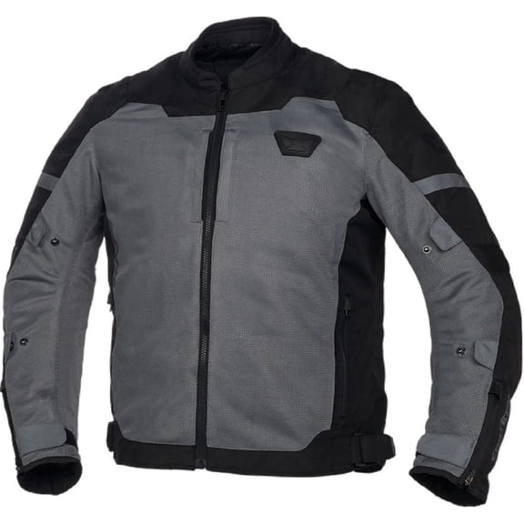 Cortech Aero-Flo 2.0 Mens Textile Motorcycle Jacket Black/Gray LG
