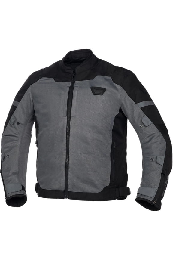Aero-Flo 2.0 Mens Textile Motorcycle Jacket Black/Gray MD