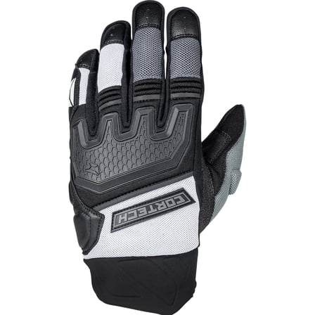 Cortech Aero-Flo 2 Mens Leather Motorcycle Gloves Black/White SM