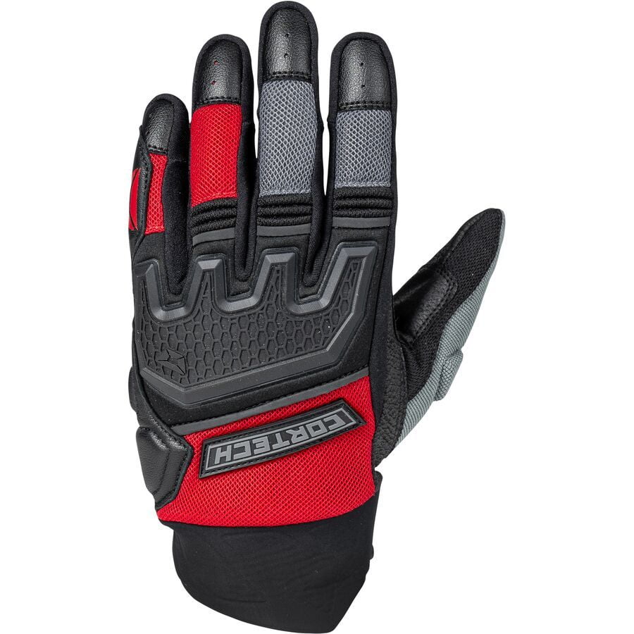 Cortech Aero-Flo 2 Mens Leather Motorcycle Gloves Red LG