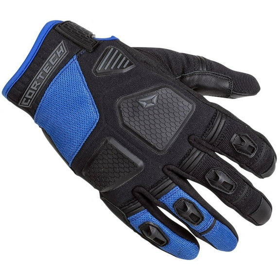Cortech Aero-Flo Mens Textile Motorcycle Gloves Blue/Black SM
