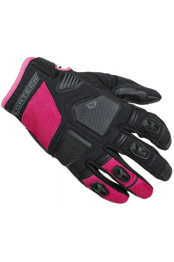 Aero-Flo Womens Textile Motorcycle Gloves Rubine XL