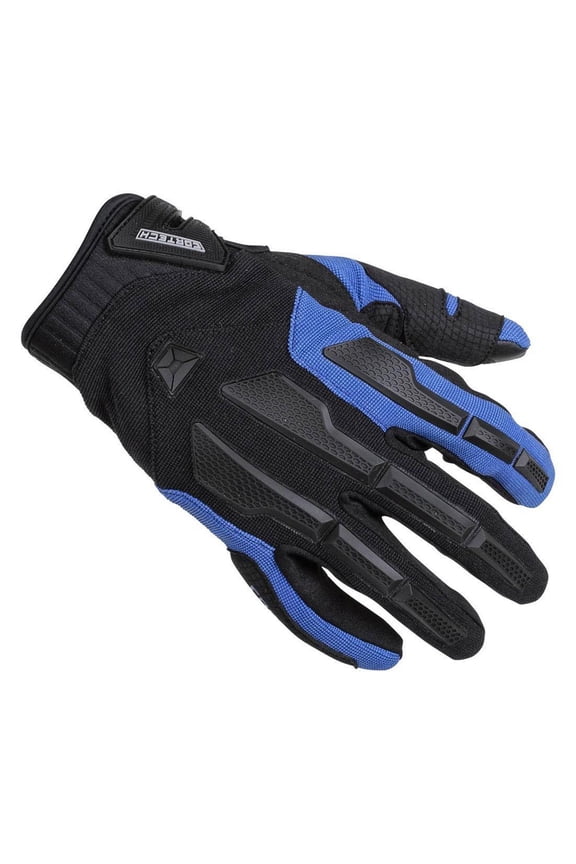 Aero-Tec Mens Textile Motorcycle Gloves Blue LG