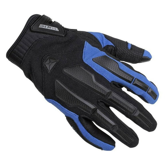 Cortech Aero-Tec Mens Textile Motorcycle Gloves Blue MD