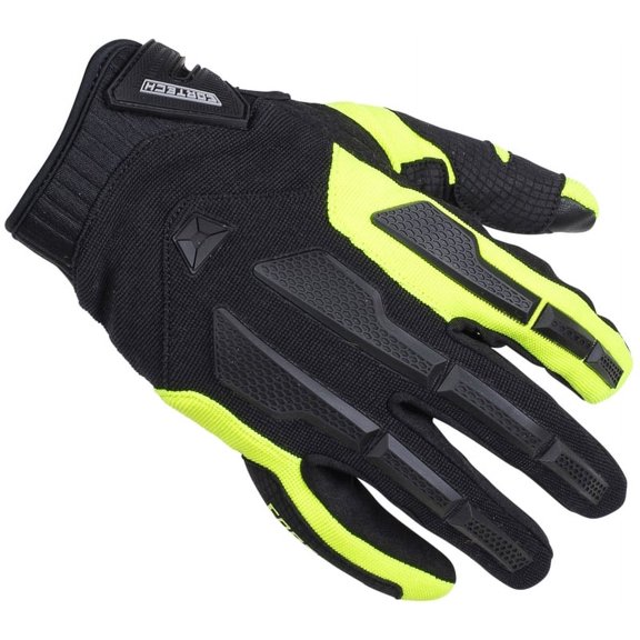 Cortech Aero-Tec Mens Textile Motorcycle Gloves Hi-Viz MD