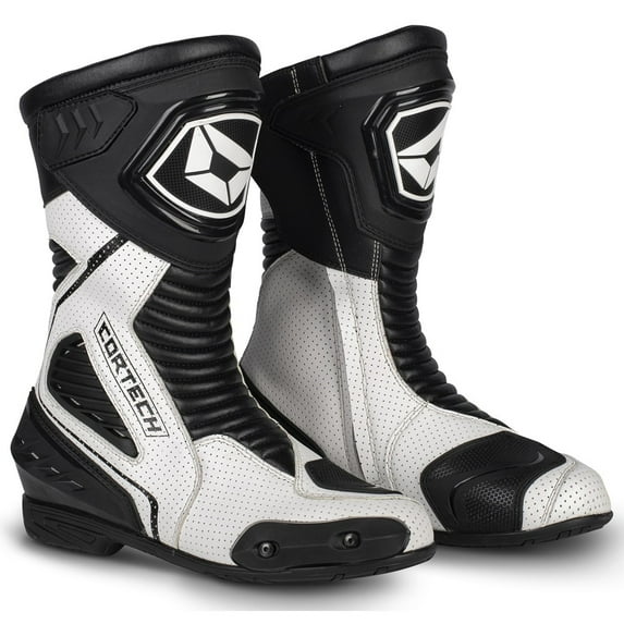 Cortech Apex Air RR Mens Motorcycle Boots White 13 USA