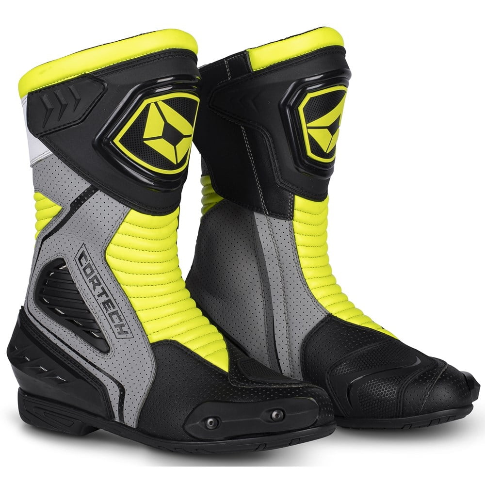 Cortech Apex Air RR Mens Motorcycle Boots Hi Viz 12 USA Walmart