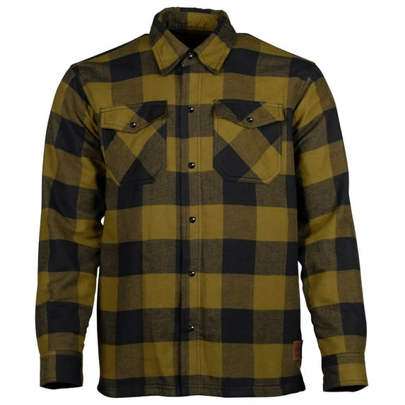 Cortech Bender Mens Button Up Long Sleeve Flannel Shirt Olive LG